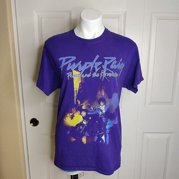Unisex Prince Purple Rain Graphic Cotton Tee M - Picture 5 of 9